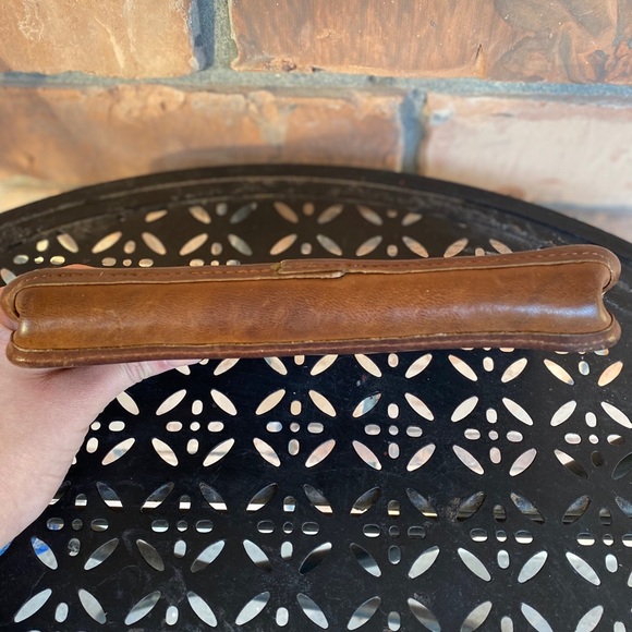 Coach Brown Leather Vintage Cosmetics Bag - Picture 4 of 6